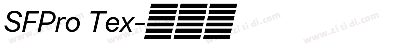 SFPro Tex字体转换